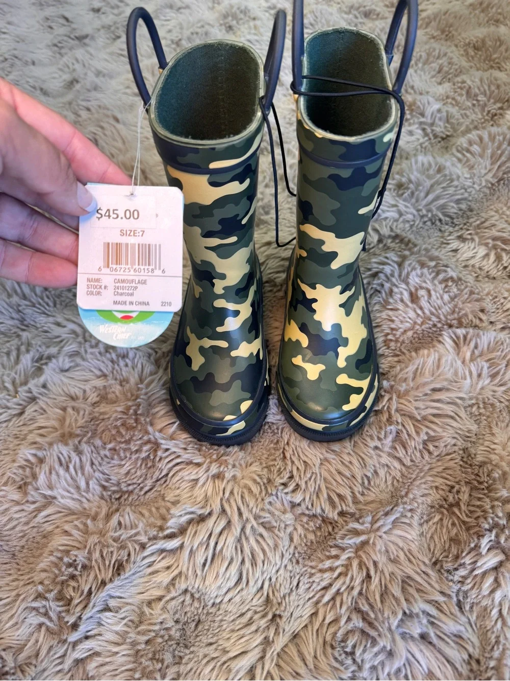 Kids Camo Rain Boots - NWT
